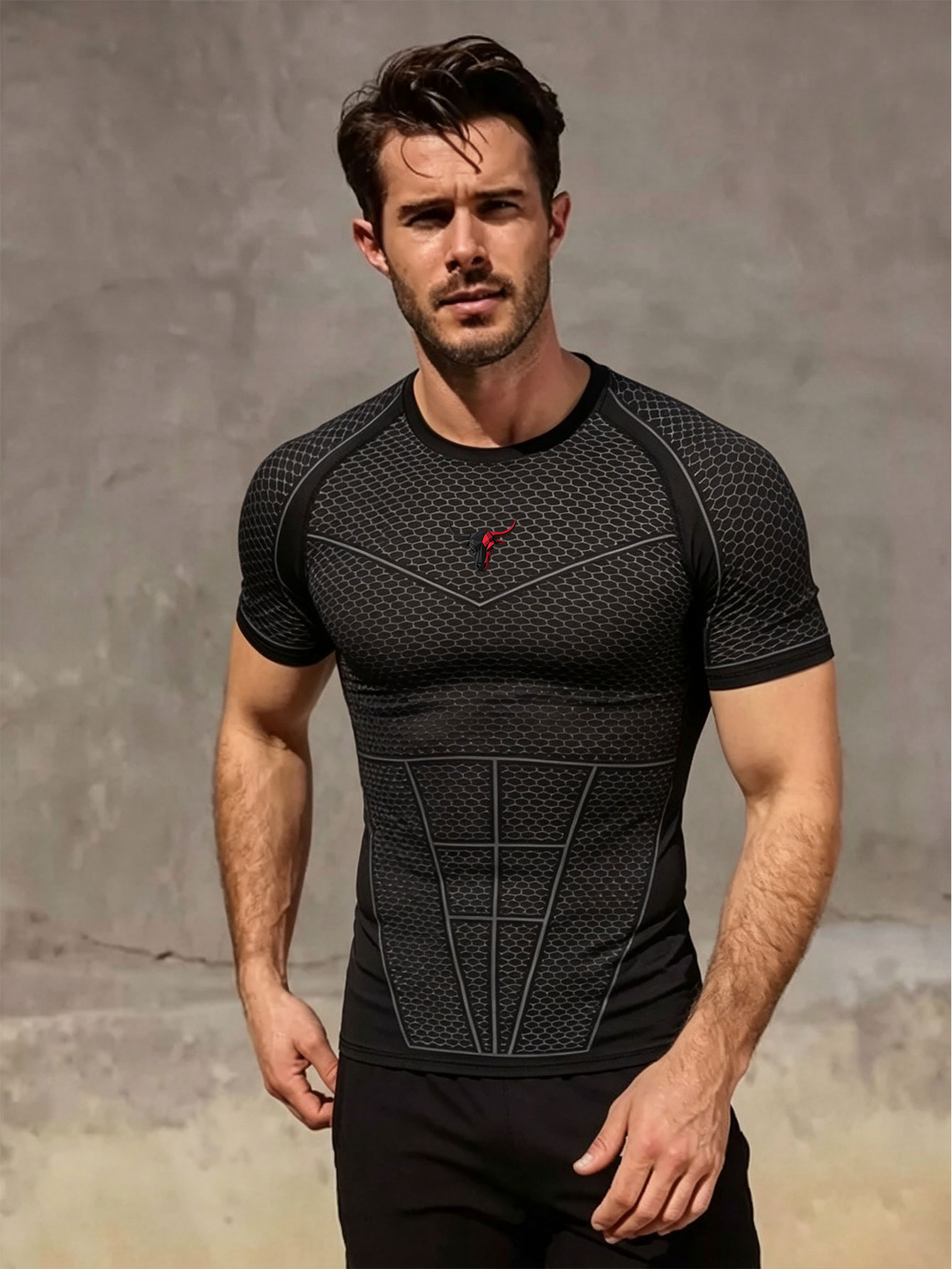 Outdoor Sport.Hub - Мужская компрессионная футболка Gym Hub с